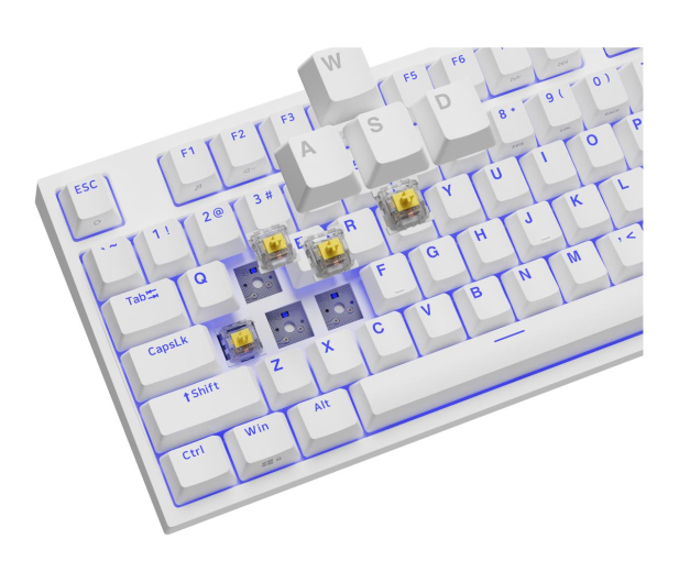 Genesis Thor 404 TKL Gateron Yellow PRO biała NKG-2070 - 1189678 - zdjęcie 9